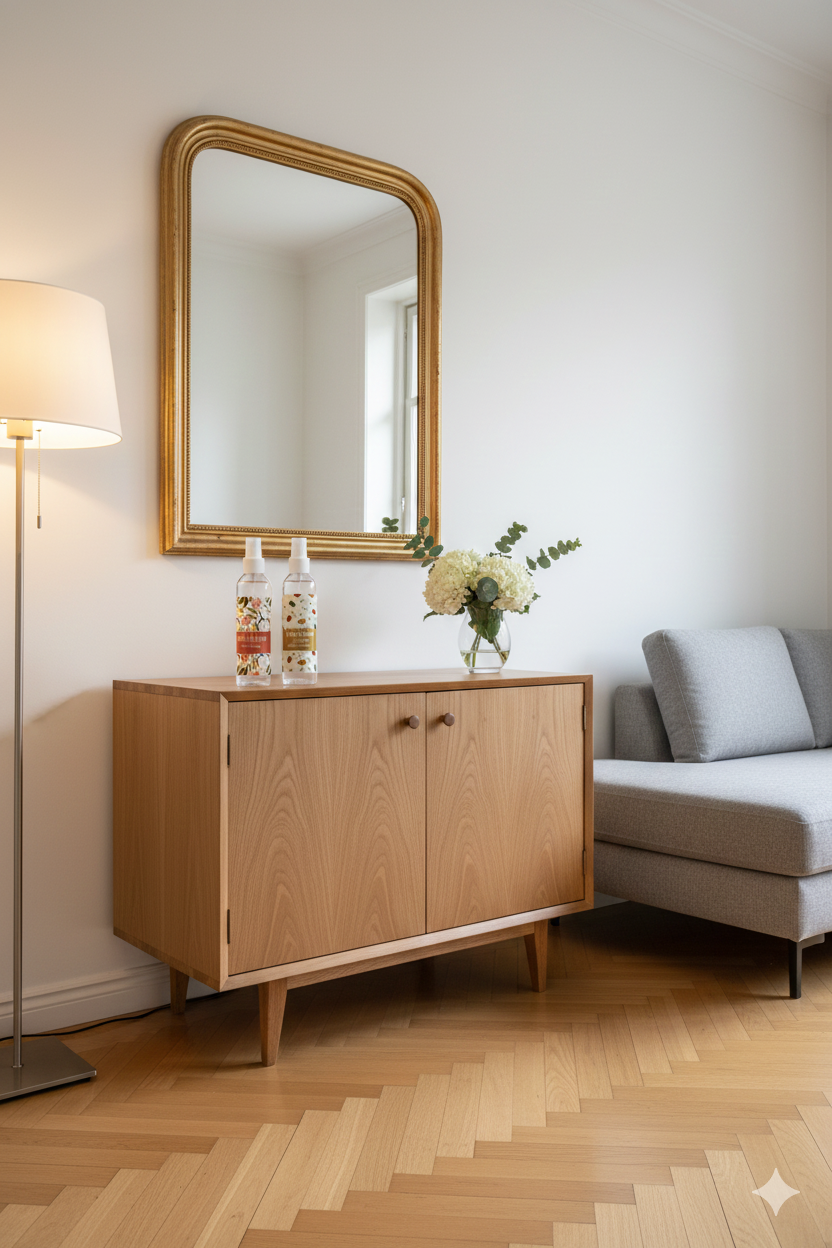 Room and Linen Spray Mandarin Leaf and White Pepper and Rose Quartz