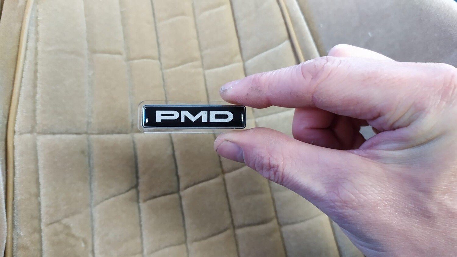 PMD Seat Labels (with plexi back piece)