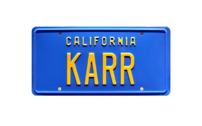 KARR Aluminum License Plate