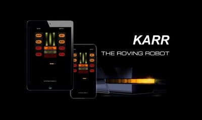 Knight Rider KARR Mobile App Illustration