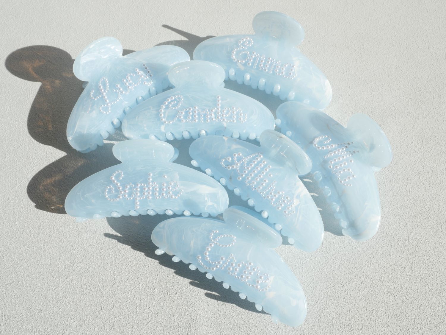 Personalized Rhinestone Hair Claw Clip