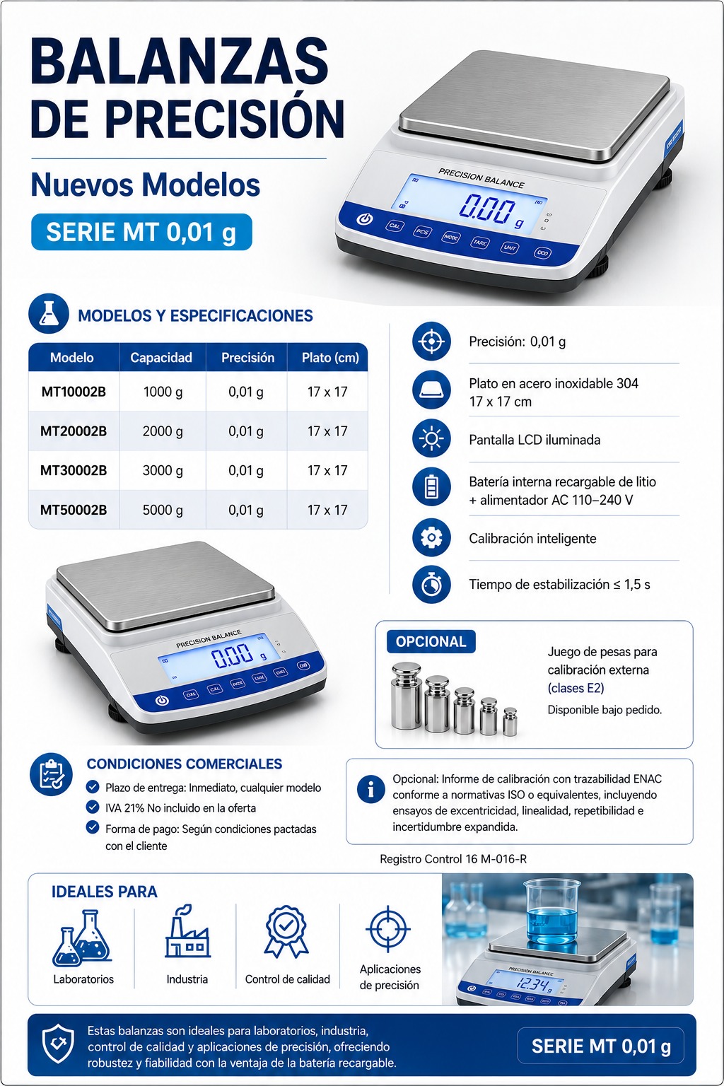 Balanza de Precisión MT30002B 3000 g x 0,01 g