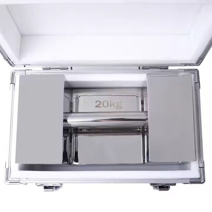 Pesas Patron Acero INOX. Pulido OIML 20 KG + ESTUCHE
