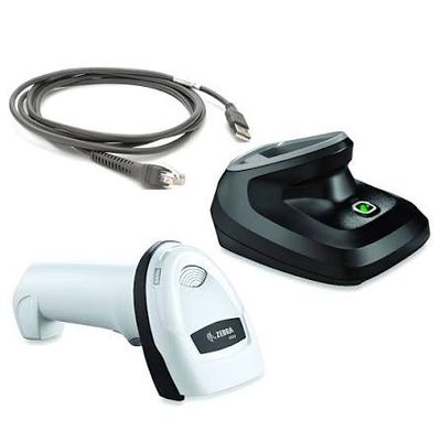 Zebra DS2278 2D Barcodescanner, Bluetooth, USB-Kit mit Präsentations- und Ladestation (DS2278-SR6U2100PRW)