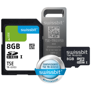 Swissbit TSE, USB, 8 GB (SFU3008GC2PE2TO-E-GE-C32-JA0)