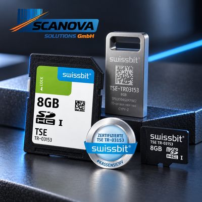 Swissbit TSE, USB-Stick, 8 GB, vereinzelt (SFU3008GC1PE2TO-E-GE-C32-JA0 Box)