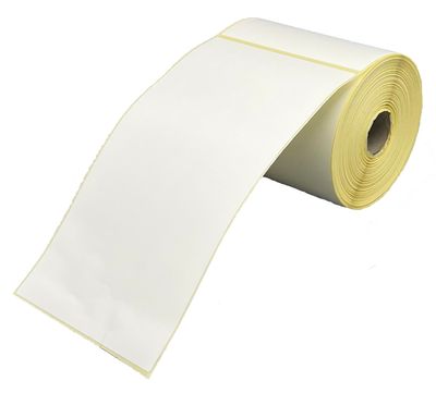 Thermoetiketten 103 x 199 mm auf Rolle – 250 Etiketten, perforiert, Kern 25,4 mm