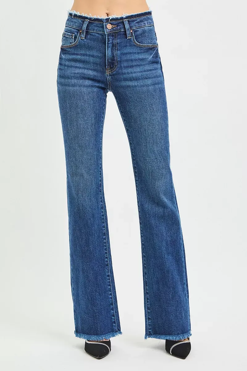 Risen Tara MR Bootcut Frayed Waist &amp; Hem