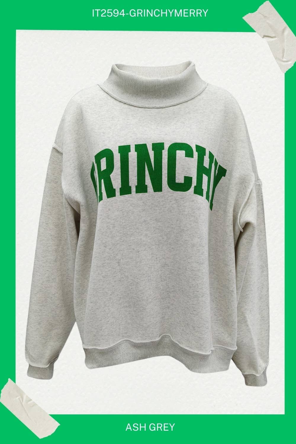 GRINCHY &amp; MERRY Reversible Sweatshirt