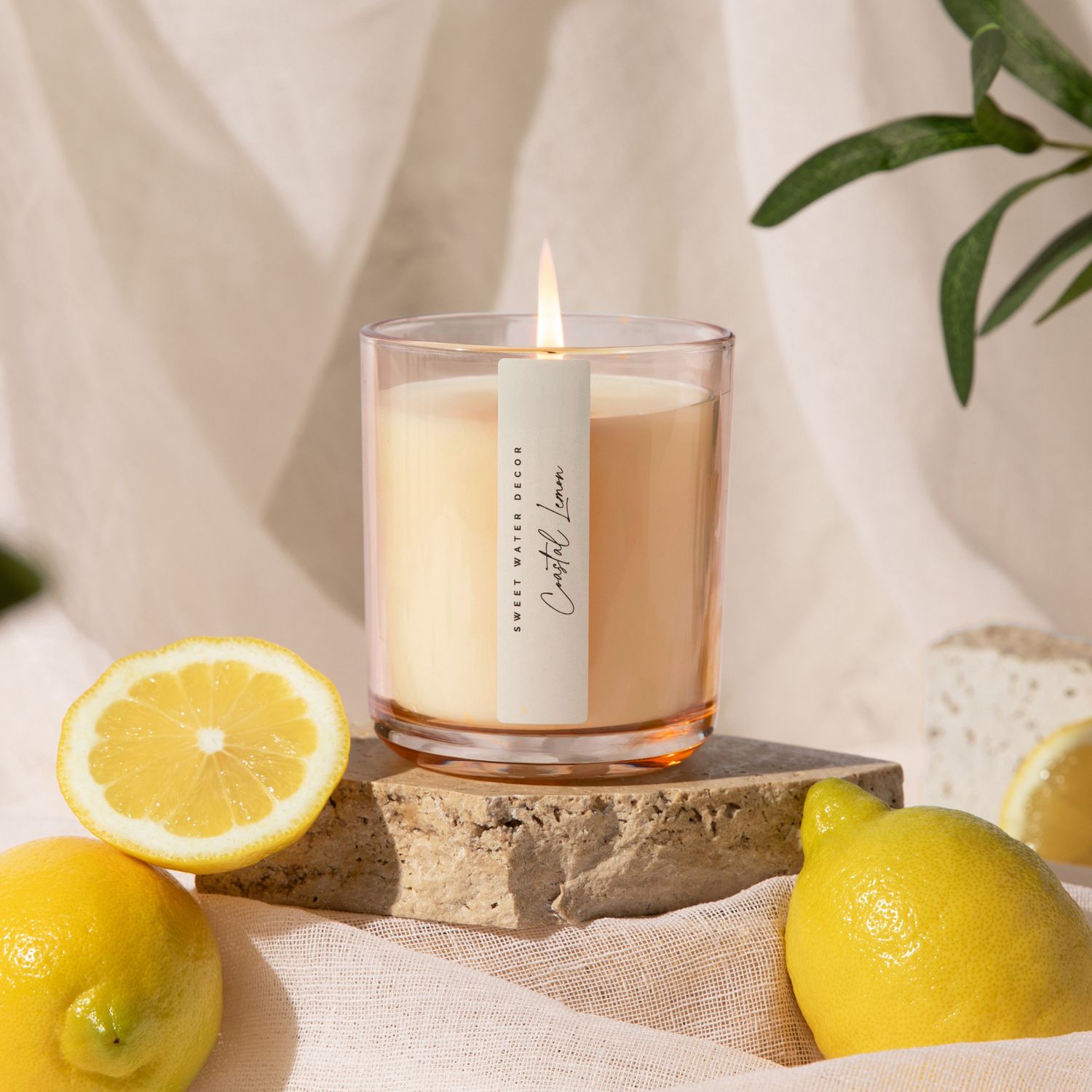 Coastal Lemon 12 oz Soy Candle