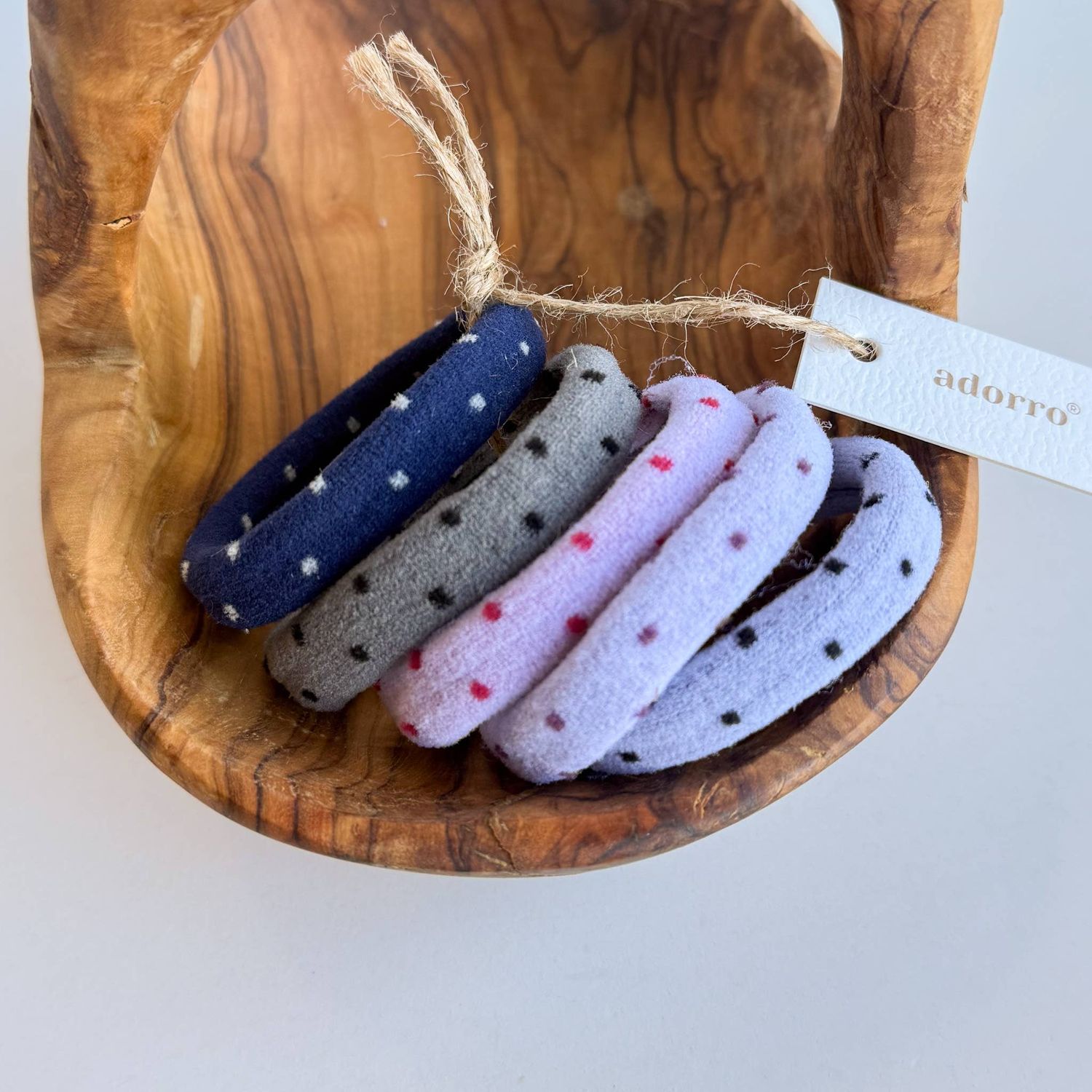 Polka Dot Seamless Hair Ties (Set of 5)