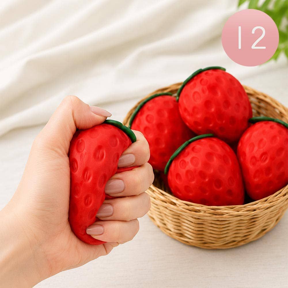 Strawberry Squeeze Squishy Stress Relief Toy