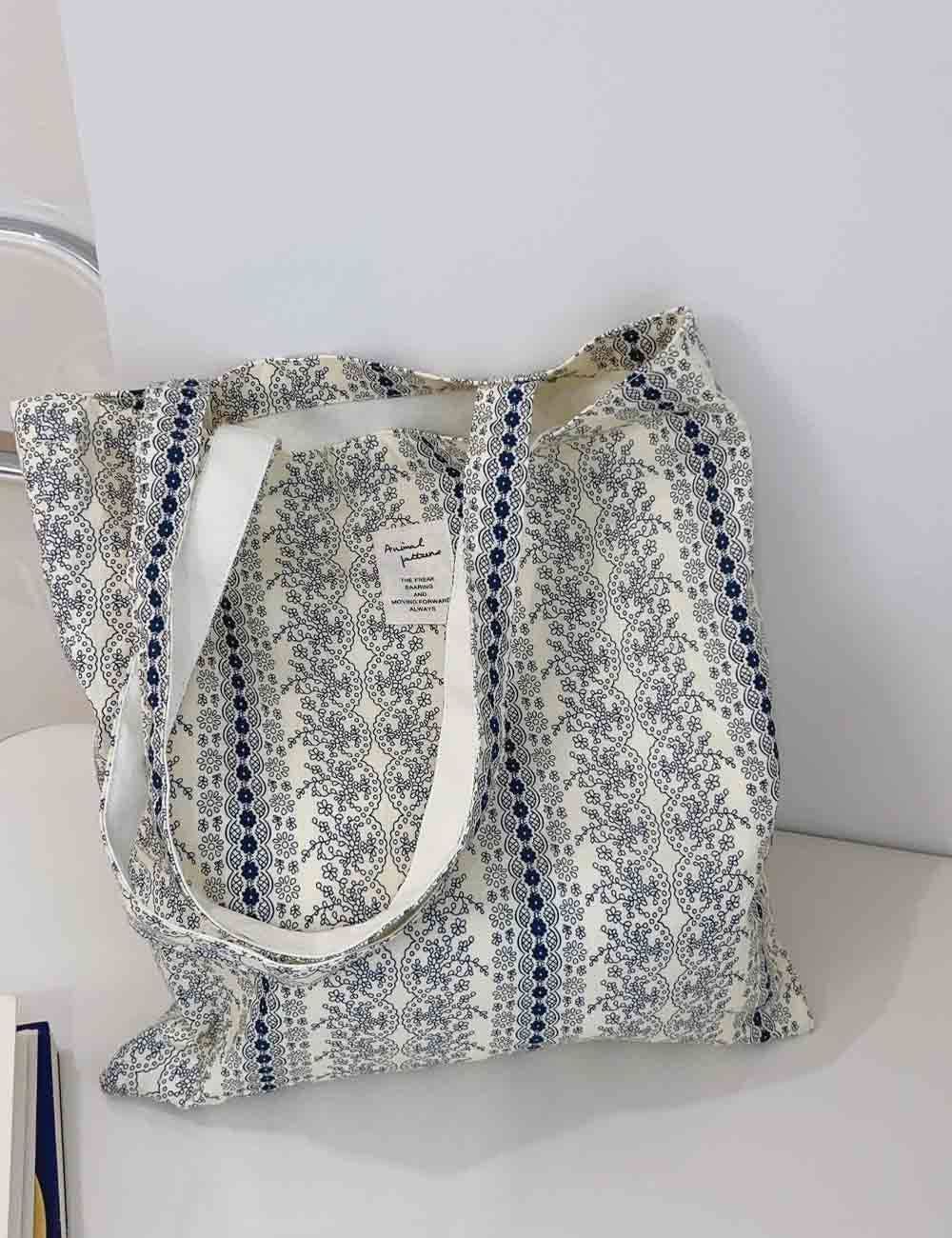 Simple Floral Shoulder Bag, Color: Floral