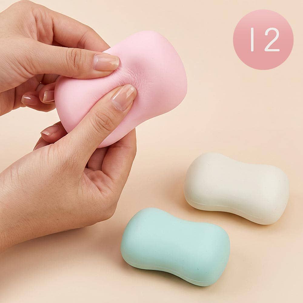 Crunchy Soap Squeeze Squishy Stress Relief Toy, Color: Blue