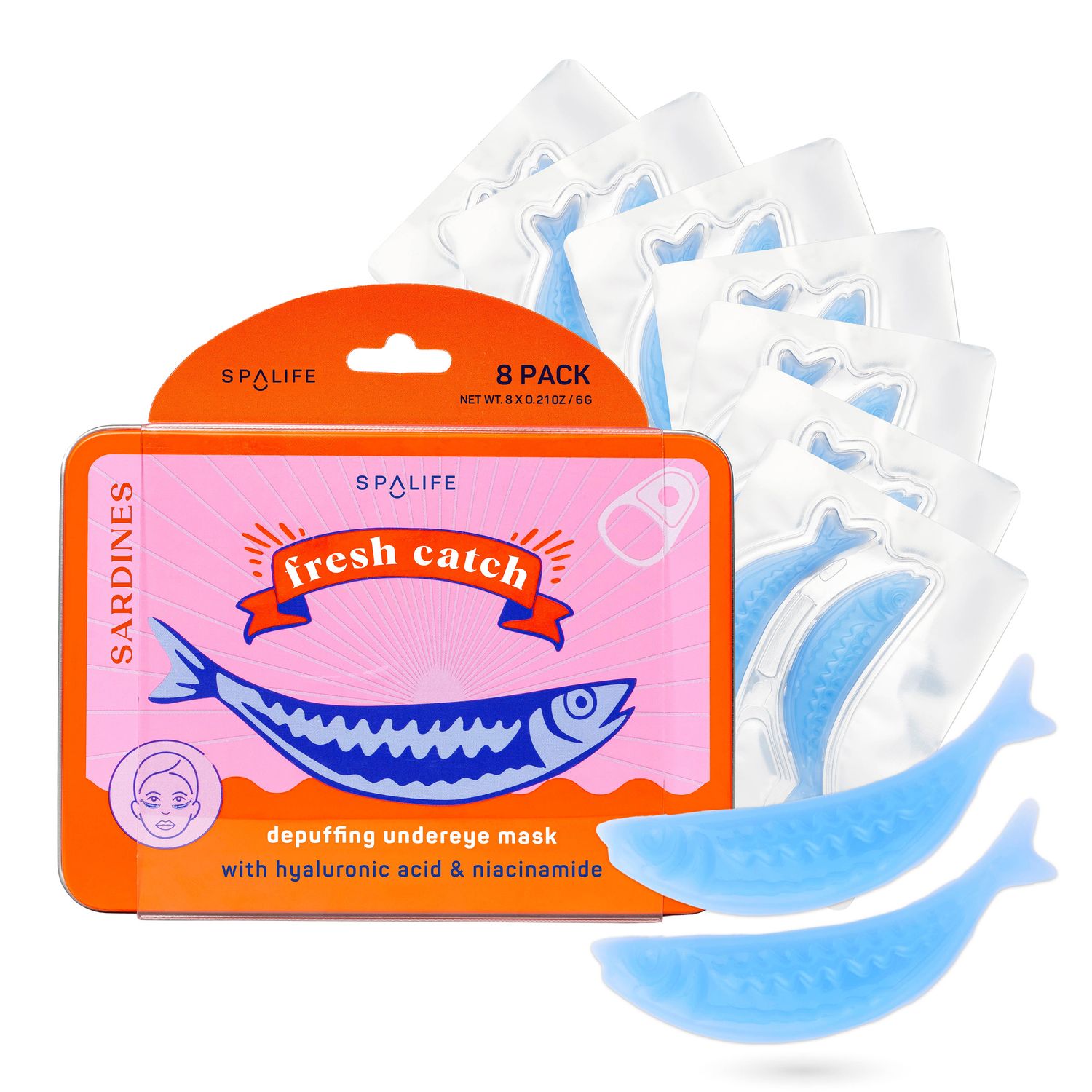 Fresh Catch De-Puffing Eye Patches - 8 Pack