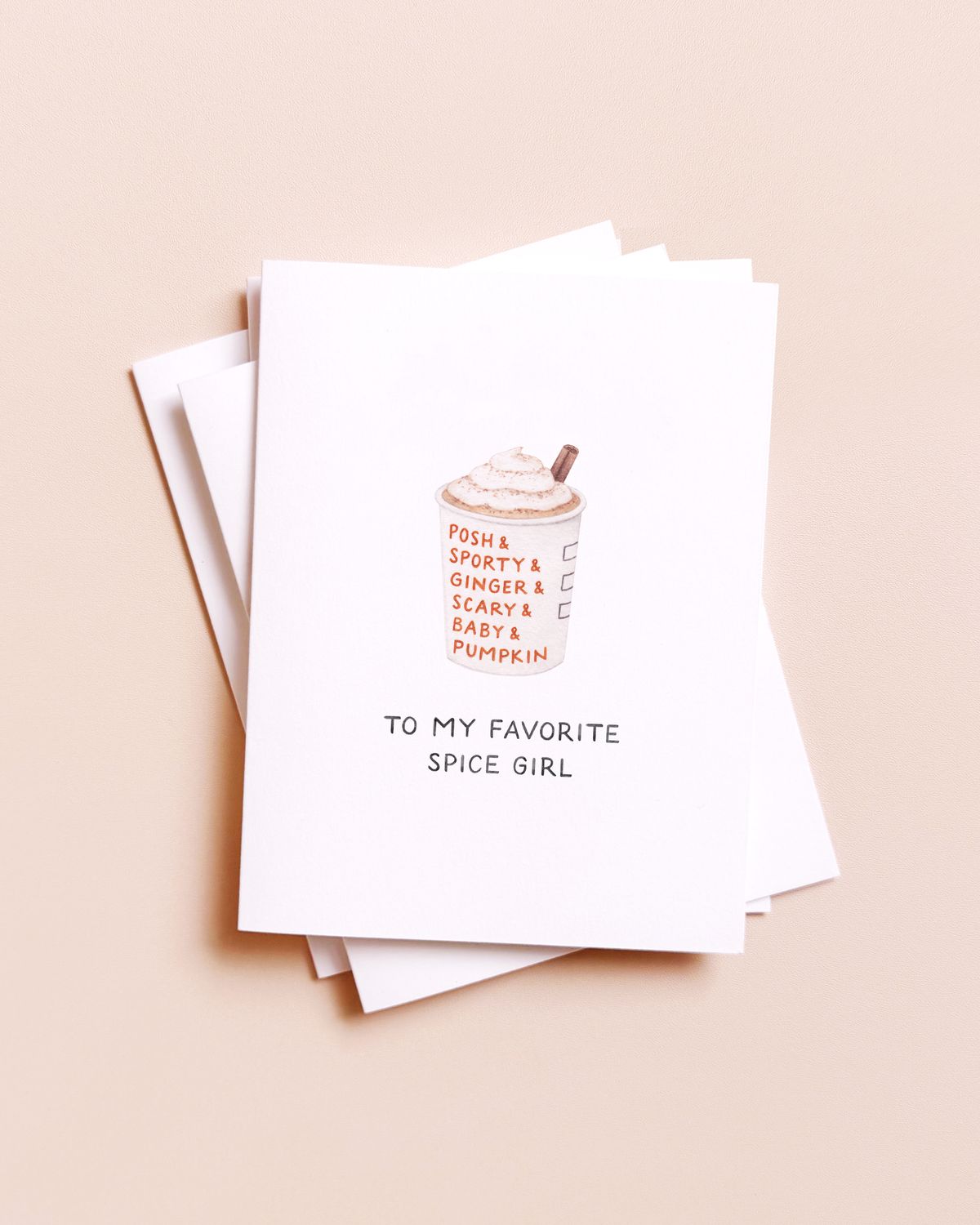Pumpkin Spice Girls — Fall Card
