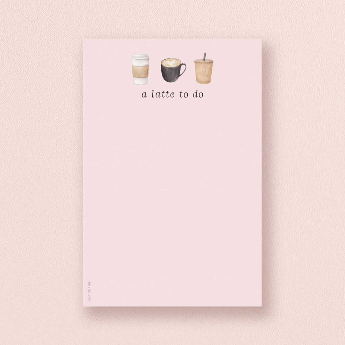 A Latte To Do — Coffee Lovers Notepad