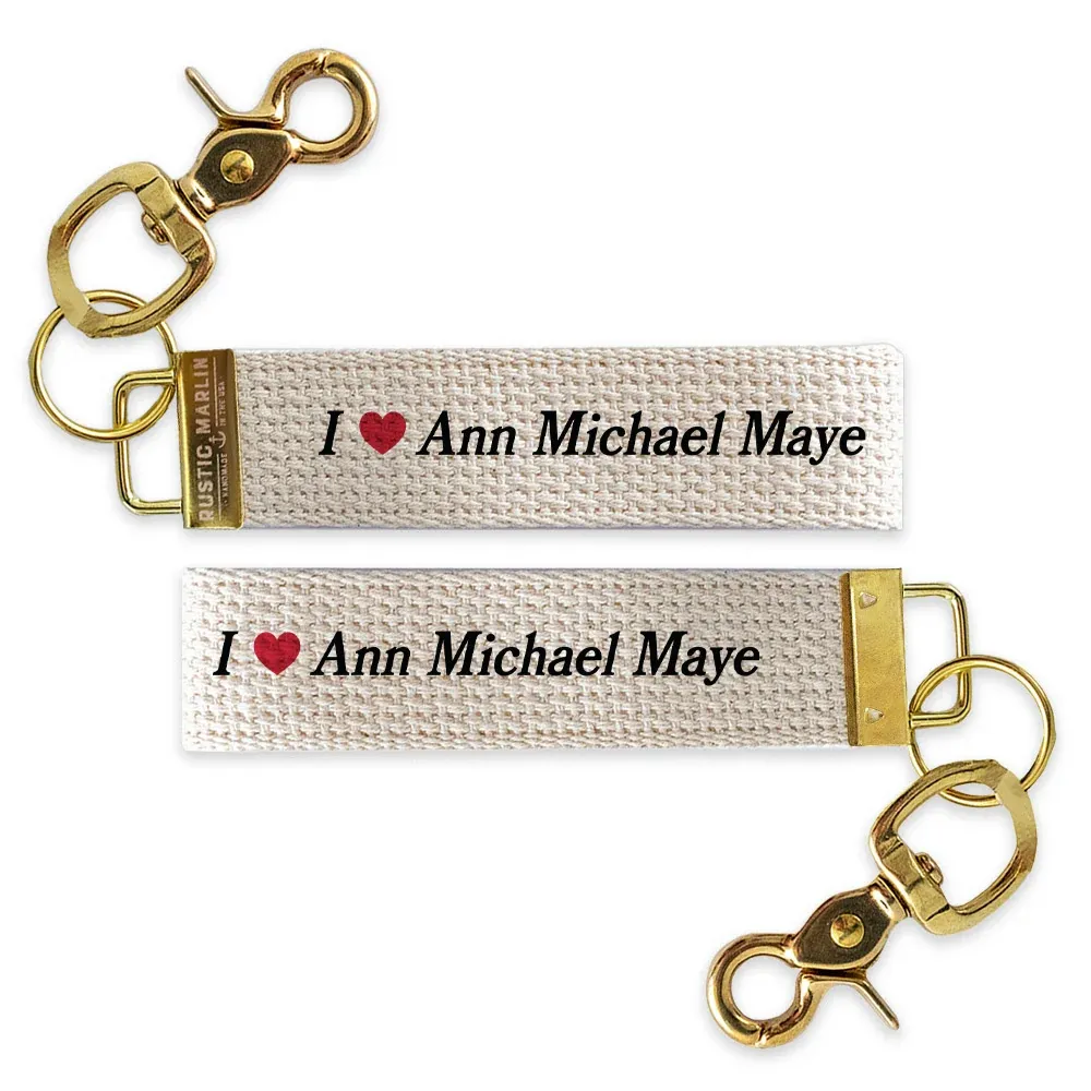 Rustic Marlin Keychain
