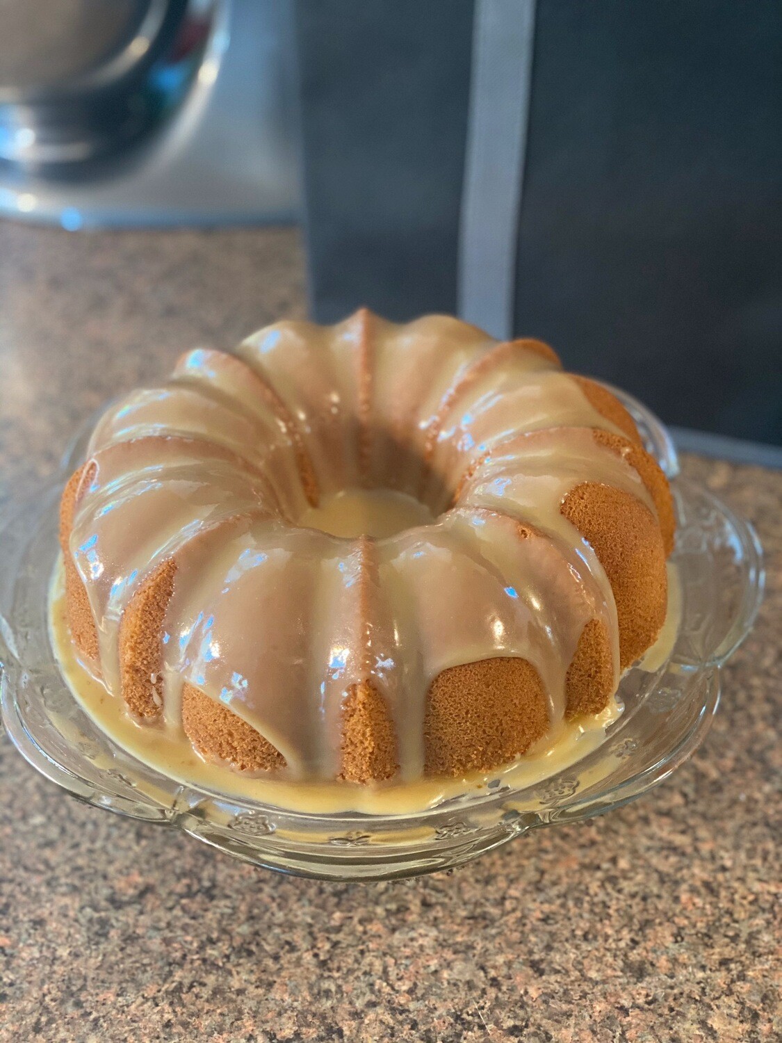 Caramel Sour Cream Pound Cake
