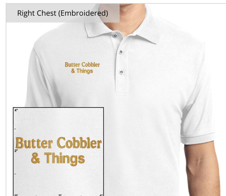 Butter Cobbler Polo Shirt Embroidered High Quality Shirt (Port Authority)brand From Small Size To 2x. White Color