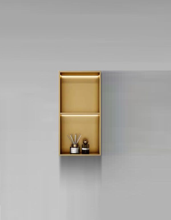 Metal Shower Niche w. LED, Vertical