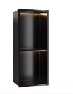 Metal Shower Niche w. LED, Vertical