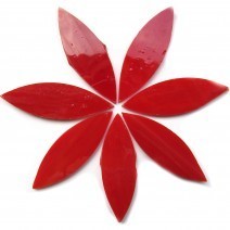 Stained Glass Petals: Deep Red Large