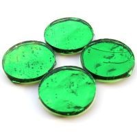 Mirror Circles 25mm, Kelly Green