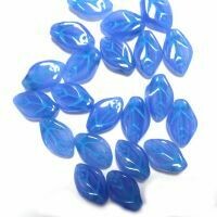 12mm Leaf: turquoise blue