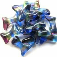 Cullet: Blue burgundy crystal