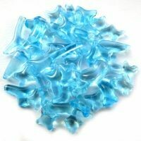 Cullet: turquoise crystal