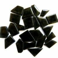 Glass Snippets: Opal Black Glass Snippets: Opal Black