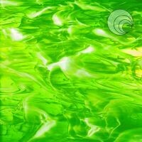 Glass: Spectrum 96 Lime wispy trans