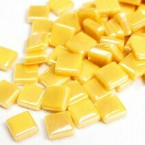 Glass tile, 12mm: Warm Yellow Iridised