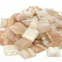 Glass tile, Goldlink 10mm: Mini Golden Light