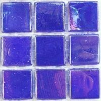 Glass tile, 15mm: Blue Marlin