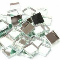 Mirror squares, 10mm, silver, 50g