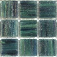 Glass tile, 20mm: Tourmaline