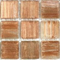 Glass tile, 20mm: Bright Copper