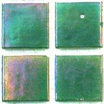 Glass tile, 20mm Nebula: Jade Pearl