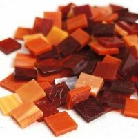 Stained Glass Squares: Sunset