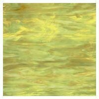 Stained Glass Sheet: Lime and Amber Opaque