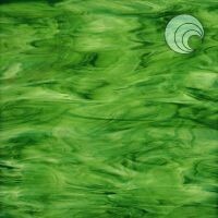 Glass: Spectrum 96 Pale green streaky opaque