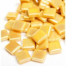 Glass tile, 12mm: Suntan Iridised