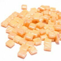 Glass tile, 8mm: Pearlised Blush