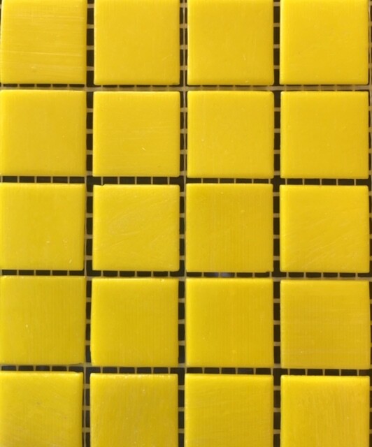 Glass tile, 20mm: Bright Yellow