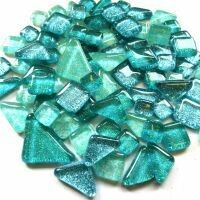 Glitter Glass: Aqua Shores mix