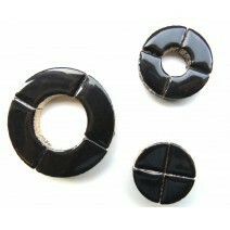 Ceramic Circles: Black