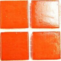 Glass tile, 20mm: Dark Orange