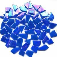 Glass Snippets: Iridised Brilliant Blue